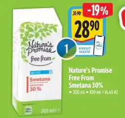 Albert Nature's Promise Free From Smetana 30% nabídka