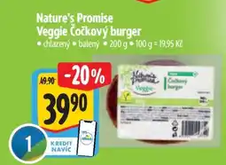 Albert Nature's Promise Veggie Čočkový burger nabídka