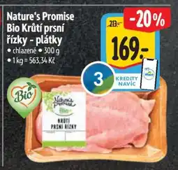 Albert Nature's Promise Bio Krůtí prsí řízky - plátky nabídka