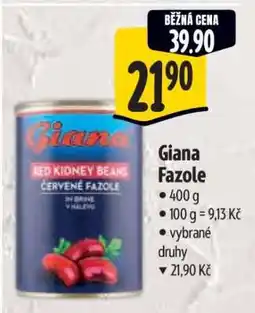 Albert Giana fazole nabídka