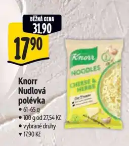 Albert Knorr Nudlová polévka nabídka