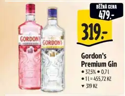 Albert Gordon's Premium Gin nabídka