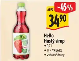 Albert Hello Hustý sirup nabídka