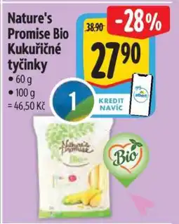Albert Nature's Promise Bio Kukuřičné tyčinky nabídka