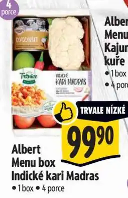 Albert Albert Menu box Indické Kari Madras nabídka