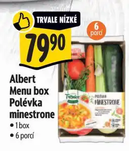 Albert Albert Menu box Polévka minestrone nabídka