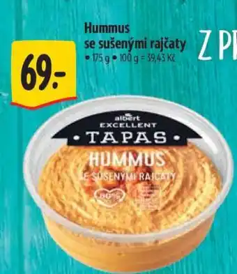 Albert Hummus se sušenými rajčaty nabídka