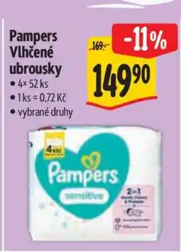Albert Pampers vlhčené ubrousky nabídka