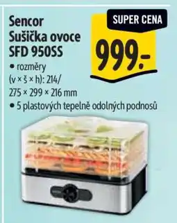 Albert Sencor Sušička ovoce SFD 950SS nabídka