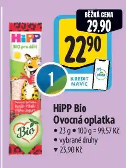 Albert HiPP Bio Ovocná oplatka nabídka