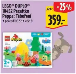 Albert LEGO DUPLO 10452 Prasátko Peppa: Táboření nabídka