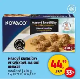 Penny Market Masové knedlíčky ve svíčkové, rajské omáčce nabídka