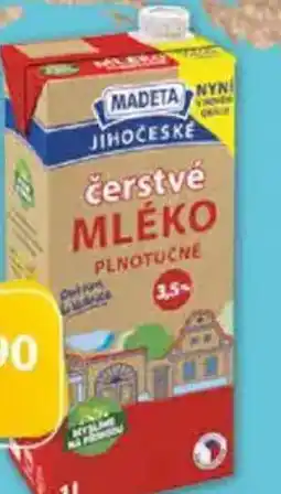 COOP TIP Madeta Jihočeské mléko čerstvé 3,5% nabídka