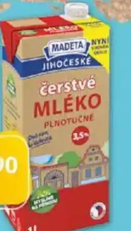 COOP TIP Madeta Jihočeské mléko čerstvé 3,5% nabídka