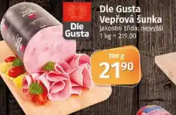COOP TIP Dle Gusta Vepřová šunka nabídka