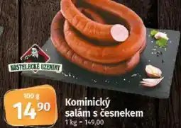 COOP TIP Kominický salám s česnekem nabídka