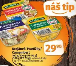 COOP TIP Krajánek Tvarůžky/ Camembert nabídka