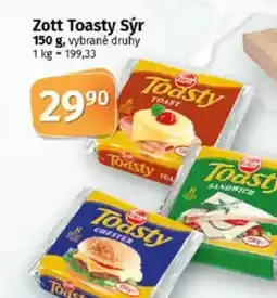 COOP TIP Zott Toasty Sýr nabídka