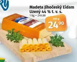 COOP TIP Madeta Jihočeský Eidam Uzený 44% t. v. S. nabídka