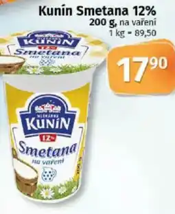 COOP TIP Kunín Smetana 12% nabídka
