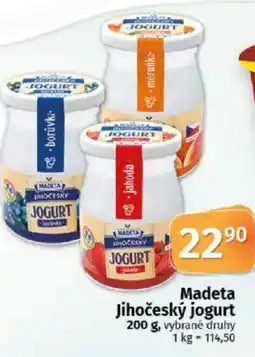 COOP TIP Madeta Jihočeský jogurt nabídka