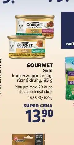 Rossmann Gourmet gold konzerva pro kočky nabídka