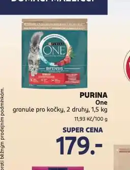 Rossmann Purina one granule pro kočky nabídka