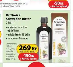 Dr. Max Dr. theiss schweden bitter nabídka
