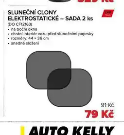 Auto Kelly Sluneční clony nabídka