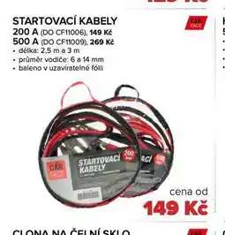 Auto Kelly Startovací kabely 500 a nabídka