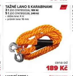 Auto Kelly Tažné lano s karabinami 5 t nabídka