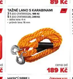 Auto Kelly Tažné lano s karabinami 3t nabídka