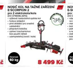 Auto Kelly Nosič kol na tažné zařízení e-scorpion 2 nabídka