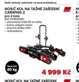 Auto Kelly Nosič kol na tažné zařízení pro 2 kola nabídka