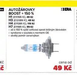 Auto Kelly Autožárovky boost + 150 % h4 nabídka