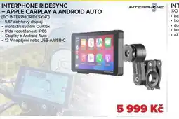 Auto Kelly Interphone ridesync - apple carplay a android auto nabídka