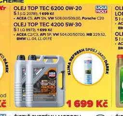Auto Kelly Motorový olej top tec 6200 0w-20 nabídka