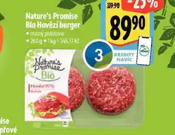 Albert Bio hovězí burger nabídka