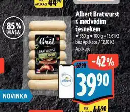Albert Albert bratwurst s medvědím česnekem nabídka