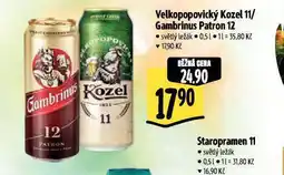 Albert Pivo velkopopovický kozel 11 nabídka