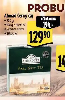 Albert Ahmad černý čaj nabídka