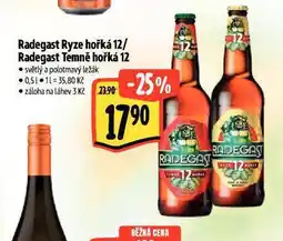 Albert Pivo radegast ryze hořká 12 nabídka