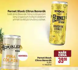 Billa Fernet stock bavorák citrus nabídka