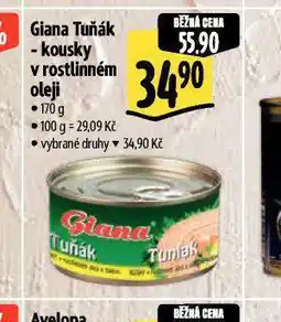 Albert Giana tuňák kousky v rostlinném oleji nabídka