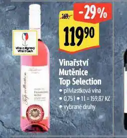 Albert Vinařství mutěnice top selection nabídka