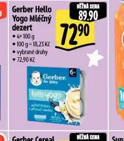 Albert Gerber hello yogo mléčný dezert nabídka
