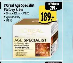 Albert Loreal age specialist pleťový krém nabídka