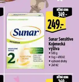 Albert Sunar sensitive kojenecká výživa nabídka