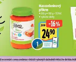 Albert Masozeleninový příkrm nabídka