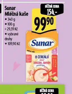 Albert Sunar mléčná kaše nabídka